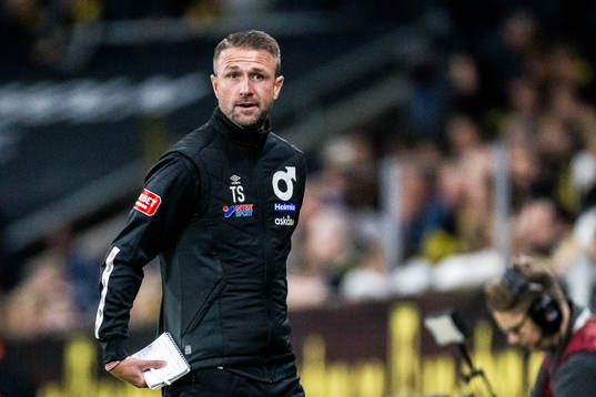 Degerfors tränare Tobias Solberg