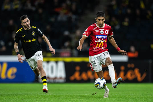 AIKs Ioannis Pittas och Degerfors Elyas Bouzaiene