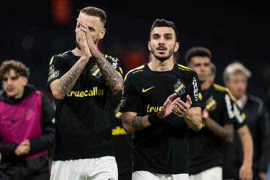 AIKs Alexander Milosevic och Ioannis Pittas