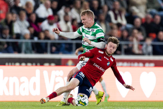 Västerås SKs Simon Johansson och Östers Daniel Ljung