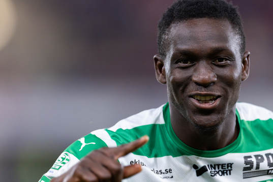 Västerås SKs Ibrahim Yalatif Diabaté jublar