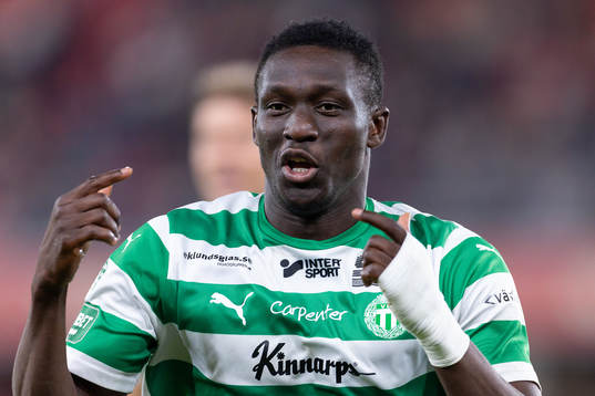 Västerås SKs Ibrahim Yalatif Diabaté jublar