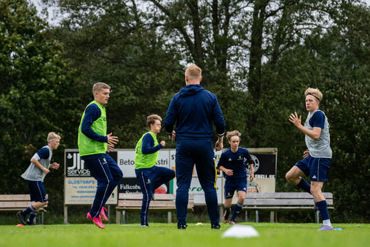 Spelare vid en träning