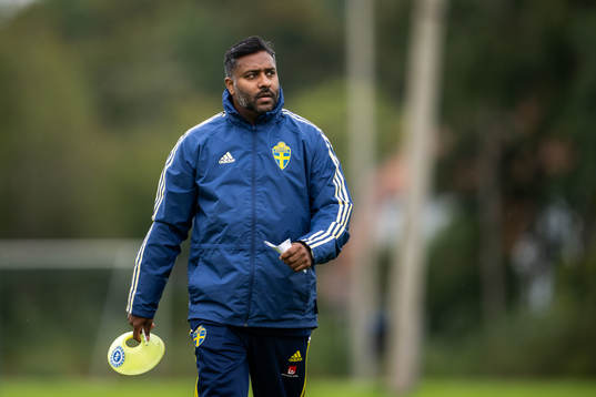 Svenska fotbollsförbundets Alexander Tengryd vid en