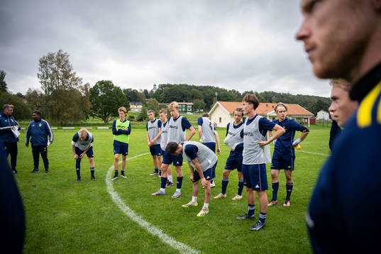 Spelare vid en träning