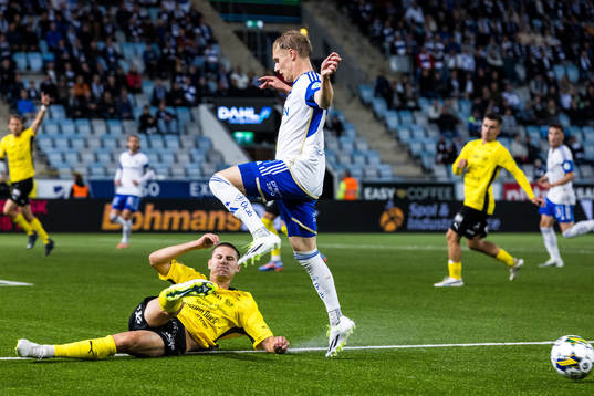Mjällbys Rasmus Wikström och IFK Norrköpings Marcus