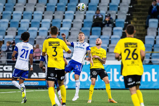 IFK Norrköpings Marco Lund Nielsen och Mjällbys Adam