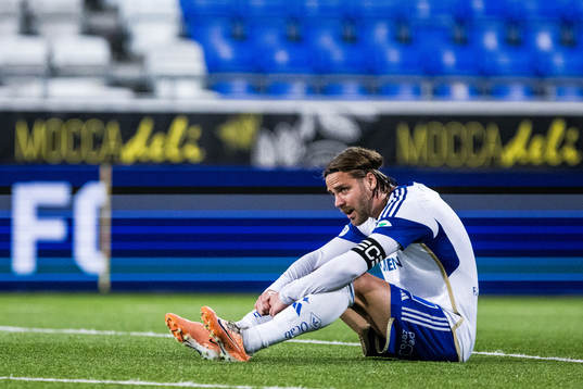 IFK Norrköpings Christoffer Nyman deppar