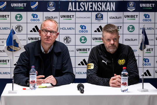 IFK Norrköpings tränare Glen Riddersholm och Mjällbys