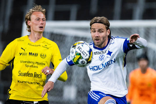 Mjällbys Alexander Johansson och IFK Norrköpings