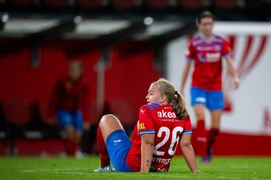 Helsingborgs Stephanie Petersson deppar