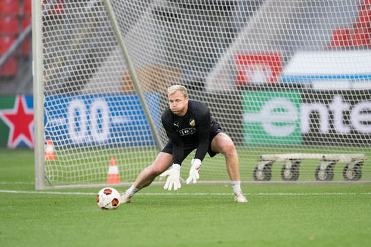 Goalkeeper Peter Abrahamsson of Häcken
