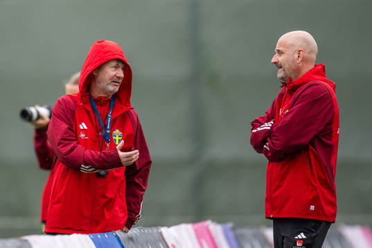 Head coach Peter Gerhardsson and assistant coach Magnus
