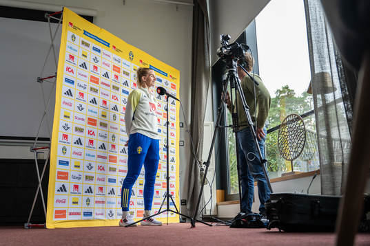 Sofia Jakobsson is interviewed