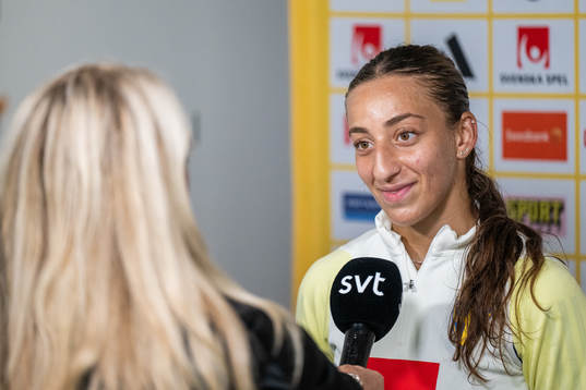 Rosa Kafaji is interviewed