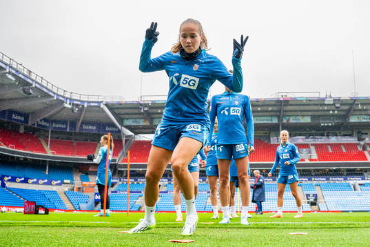 Guro Reiten of the Norwegian women's national football team
