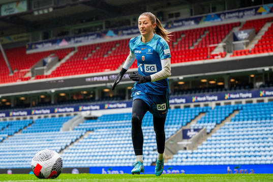 Goalkeeper Cecilie Fiskerstrand of the Norwegian women's