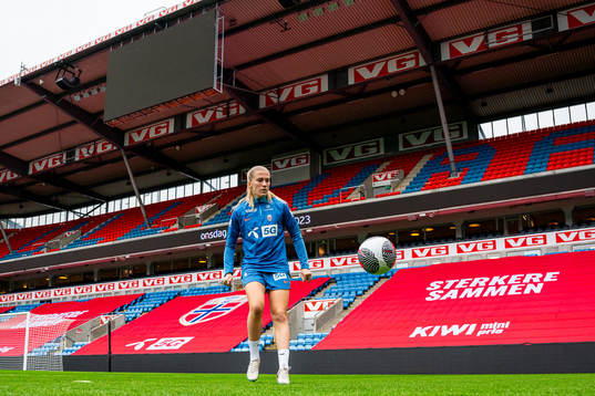 Emilie Nautnes of the Norwegian women's national football