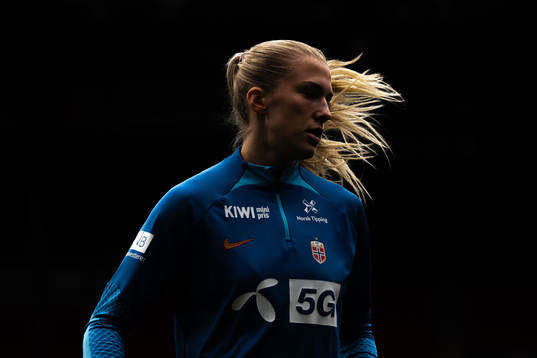 Emilie Nautnes of the Norwegian women's national football