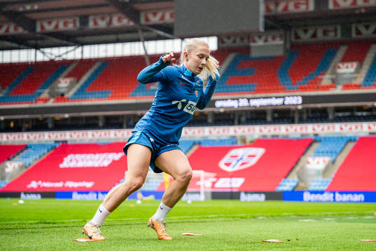 Thea Bjelde of the Norwegian women's national football team
