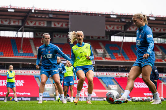 Elisabeth Terland and Anja Sønstevold of the Norwegian