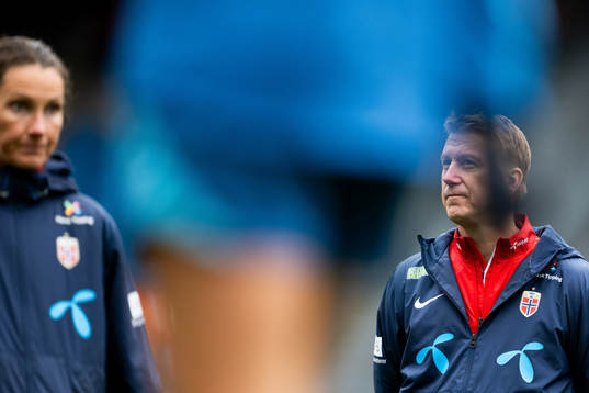 Ingvild Stensland, assistant coach, and Leif Gunnar Smerud,