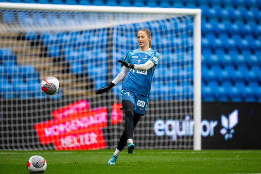 Goalkeeper Cecilie Fiskerstrand of the Norwegian women's