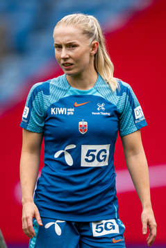 Thea Bjelde of the Norwegian women's national football team