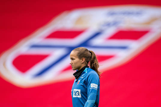Guro Reiten of the Norwegian women's national football team