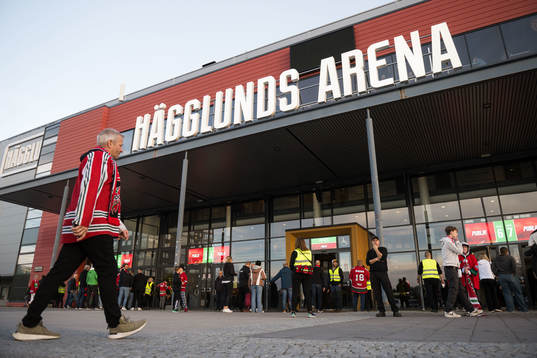 Hägglunds Arena innan ishockeymatchen i SHL mellan MoDo