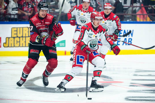 Malmö Redhawks Fredrik Händemark och Frölundas Jere