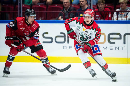 Malmö Redhawks Janne Kuokkanen och Frölundas Jere Innala