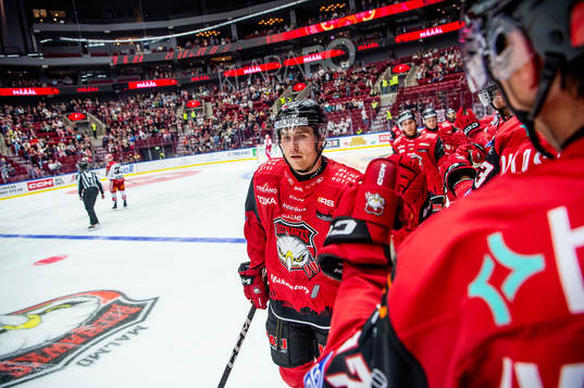 Malmö Redhawks Janne Kuokkanen jublar