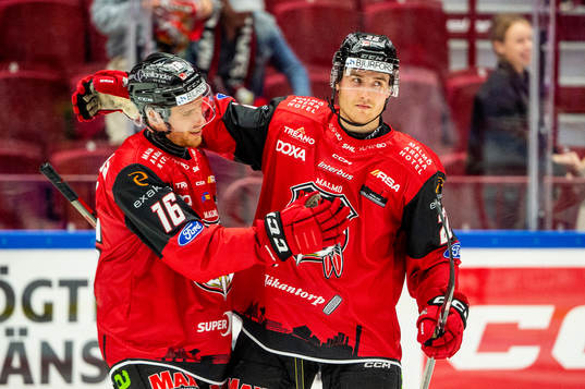Malmö Redhawks Janne Kuokkanen jublar