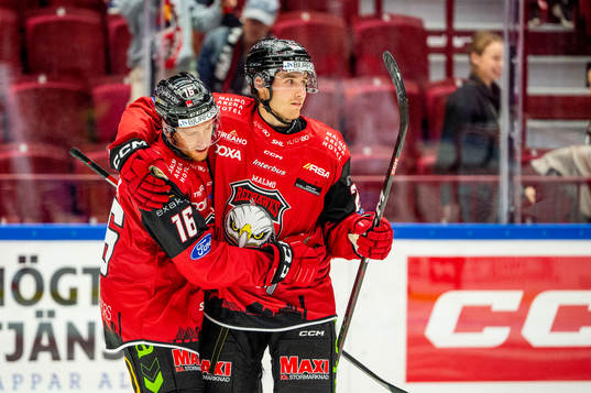 Malmö Redhawks Janne Kuokkanen jublar