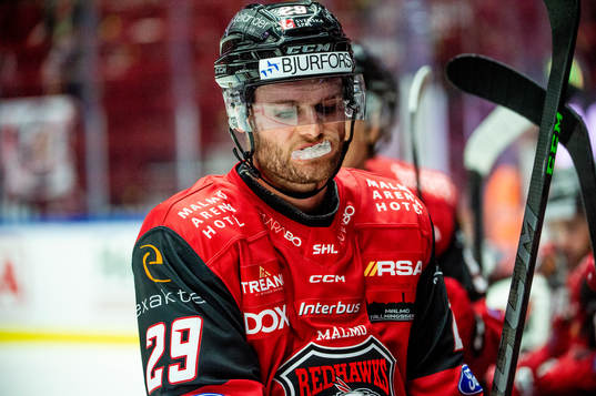 Malmö Redhawks Kim Rosdahl deppar