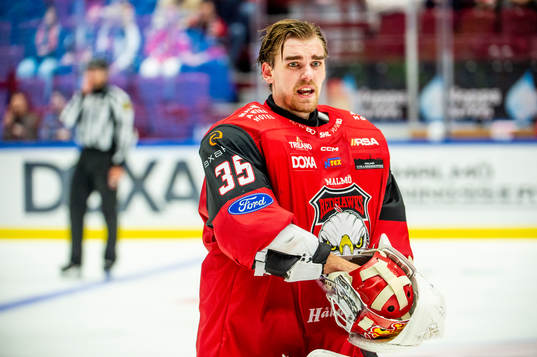 Malmö Redhawks målvakt Adam Werner