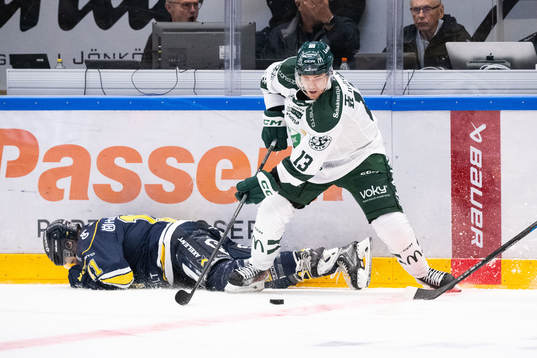 HV71s Simon Önerud och Färjestads Joel Kellman