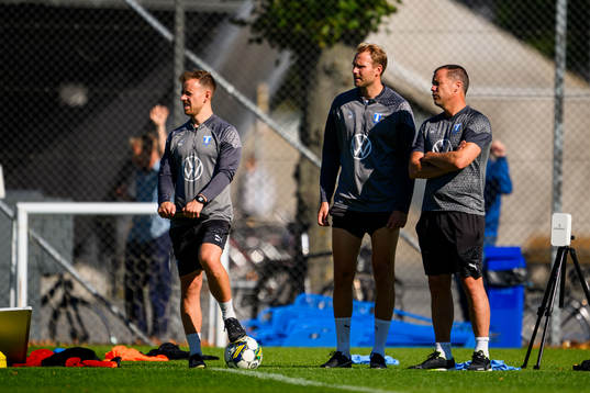Malmö FFs fystränare Mark Read och assisterande tränare