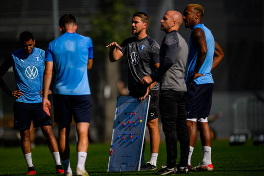 Malmö FFs assisterande tränare Theodor Olsson
