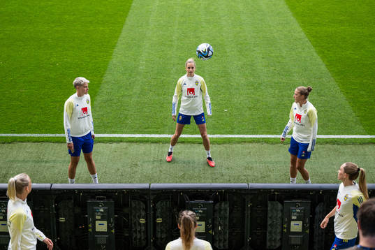Stina Blackstenius, Lina Hurtig, Nathalie Björn and