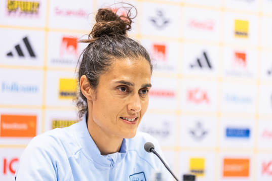 Head coach Montse Tomé of the Spanish Women's national