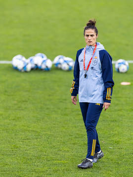 Head coach Montse Tomé of the Spanish women's national