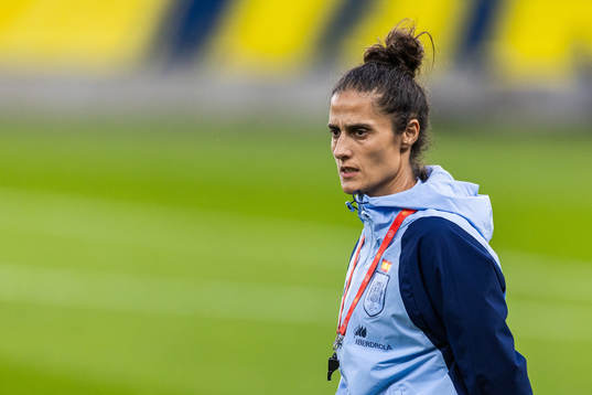 Head coach Montse Tomé of the Spanish women's national