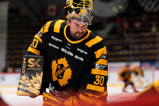 Skellefteås målvakt Gustaf Lindvall