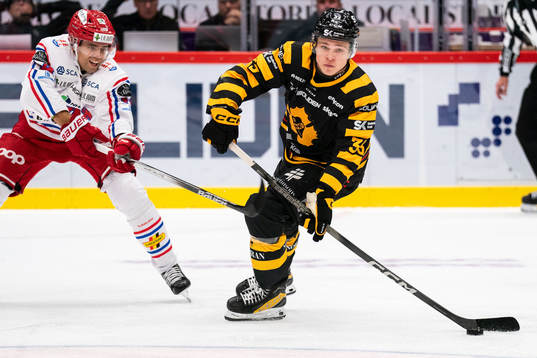 Timrås Emil Pettersson och Skellefteås Zeb Forsfjäll