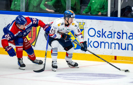 Oskarshamns Lukas Pilö och Växjös Noah Östlund