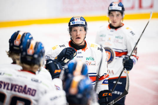 Växjös Emil Sylvegård jublar