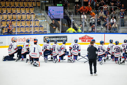 Växjös spelare jublar
