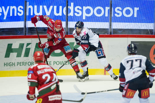 MoDos Sam Vigneault och Linköpings William Worge Kreü